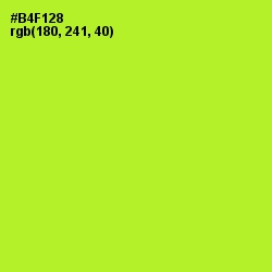 #B4F128 - Green Yellow Color Image