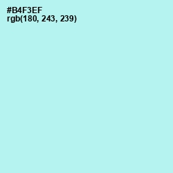 #B4F3EF - Ice Cold Color Image