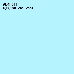 #B4F3FF - Charlotte Color Image