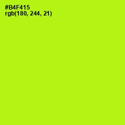 #B4F415 - Inch Worm Color Image