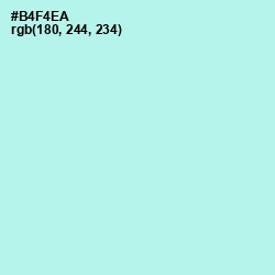 #B4F4EA - Ice Cold Color Image