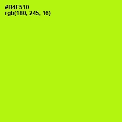 #B4F510 - Inch Worm Color Image