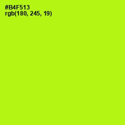 #B4F513 - Inch Worm Color Image