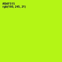 #B4F515 - Inch Worm Color Image