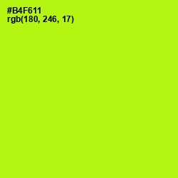 #B4F611 - Inch Worm Color Image