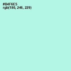 #B4F6E5 - Ice Cold Color Image