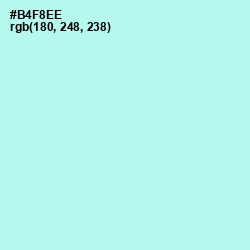 #B4F8EE - Ice Cold Color Image