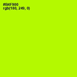 #B4F900 - Lime Color Image