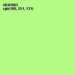 #B4FB83 - Mint Green Color Image