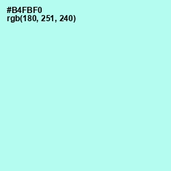 #B4FBF0 - Ice Cold Color Image