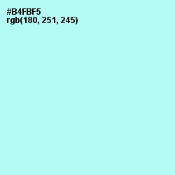 #B4FBF5 - Charlotte Color Image
