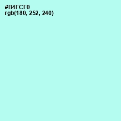 #B4FCF0 - Ice Cold Color Image