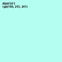 #B4FDF1 - Ice Cold Color Image