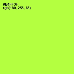 #B4FF3F - Green Yellow Color Image