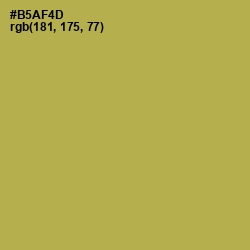 #B5AF4D - Olive Green Color Image