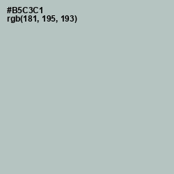 #B5C3C1 - Powder Ash Color Image