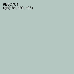 #B5C7C1 - Powder Ash Color Image