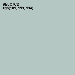 #B5C7C2 - Powder Ash Color Image