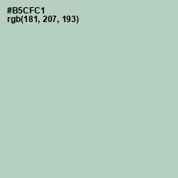 #B5CFC1 - Powder Ash Color Image