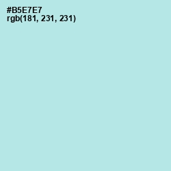 #B5E7E7 - Powder Blue Color Image