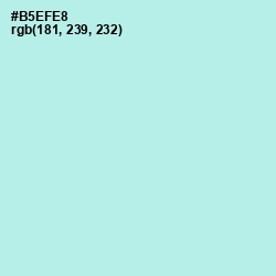 #B5EFE8 - Powder Blue Color Image