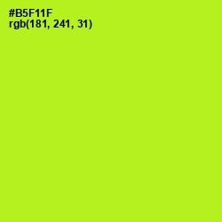 #B5F11F - Inch Worm Color Image