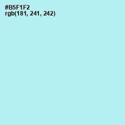 #B5F1F2 - Charlotte Color Image