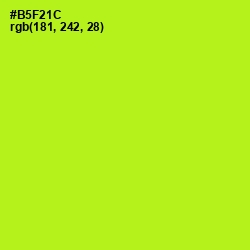 #B5F21C - Inch Worm Color Image