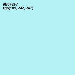 #B5F2F7 - Charlotte Color Image