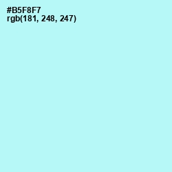 #B5F8F7 - Charlotte Color Image
