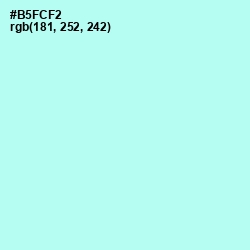 #B5FCF2 - Ice Cold Color Image