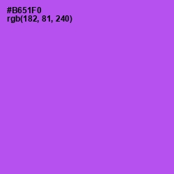 #B651F0 - Lavender Color Image