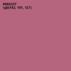 #B6657F - Coral Tree Color Image