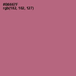 #B6667F - Coral Tree Color Image