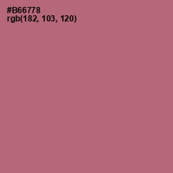 #B66778 - Coral Tree Color Image