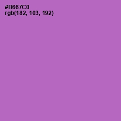 #B667C0 - Lavender Color Image