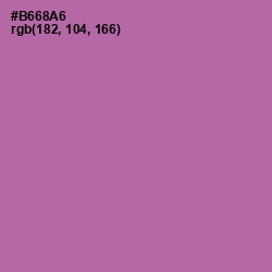 #B668A6 - Wisteria Color Image