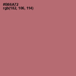 #B66A72 - Coral Tree Color Image