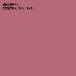 #B66A79 - Coral Tree Color Image