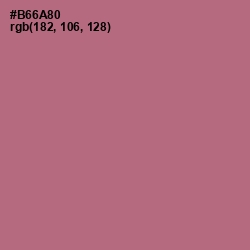 #B66A80 - Turkish Rose Color Image