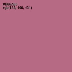 #B66A83 - Turkish Rose Color Image