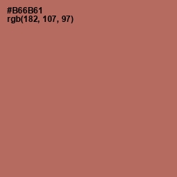 #B66B61 - Coral Tree Color Image