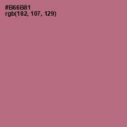 #B66B81 - Turkish Rose Color Image