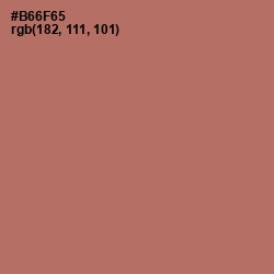 #B66F65 - Coral Tree Color Image