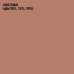 #B67D69 - Coral Tree Color Image