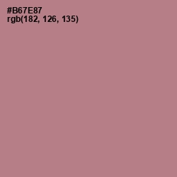 #B67E87 - Turkish Rose Color Image