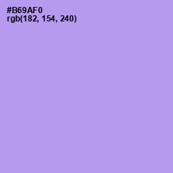 #B69AF0 - Dull Lavender Color Image