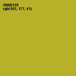 #B6B129 - Lemon Ginger Color Image