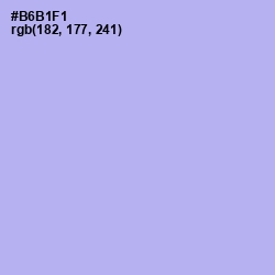 #B6B1F1 - Biloba Flower Color Image