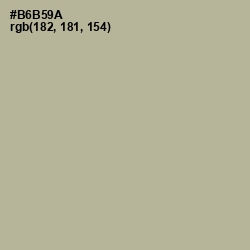 #B6B59A - Heathered Gray Color Image